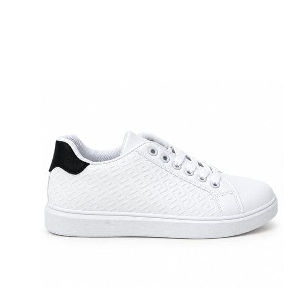 Basket Blanche avec Détail Noir H26-F766 – Blanc