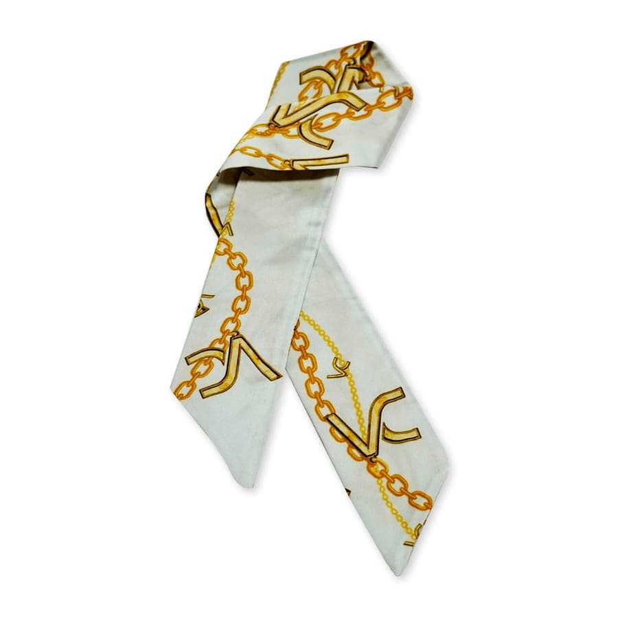 DUO ACCESSORIES – Foulard Cravate Lella Chain Dore – Doré