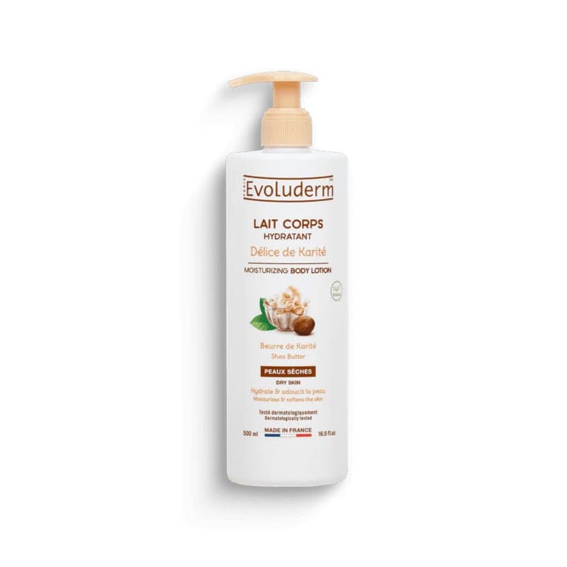 Evoluderm – Lait Corps Hydratant Délice De Karité 500Ml
