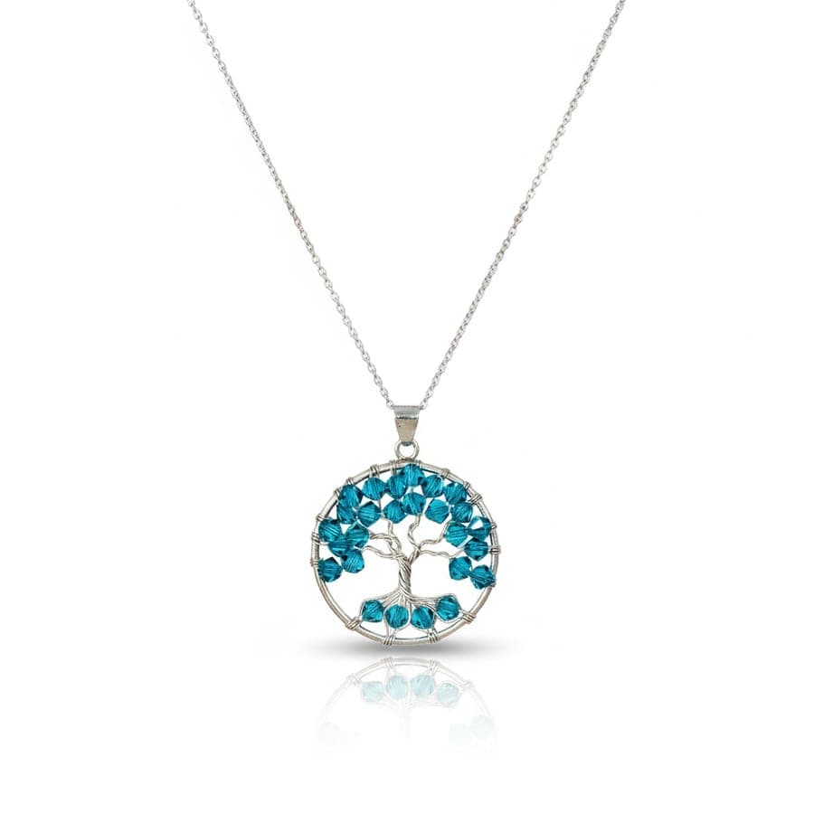 IB STONES – Collier argent swarovski indicolite – Argent