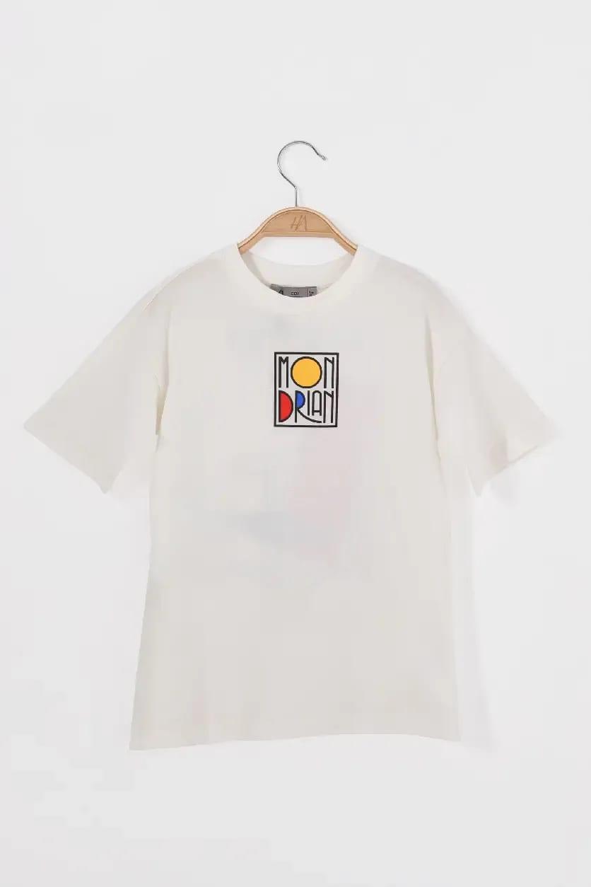 T-shirt Garçon – Écru