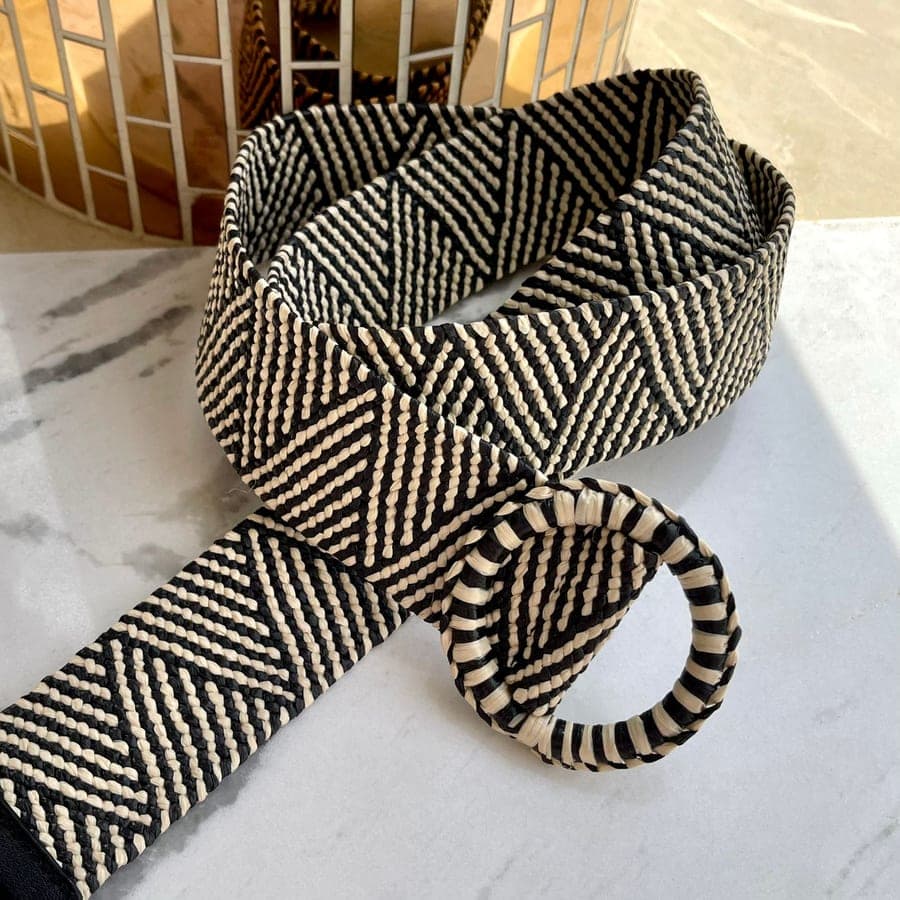 Ceinture Tressée Paille
