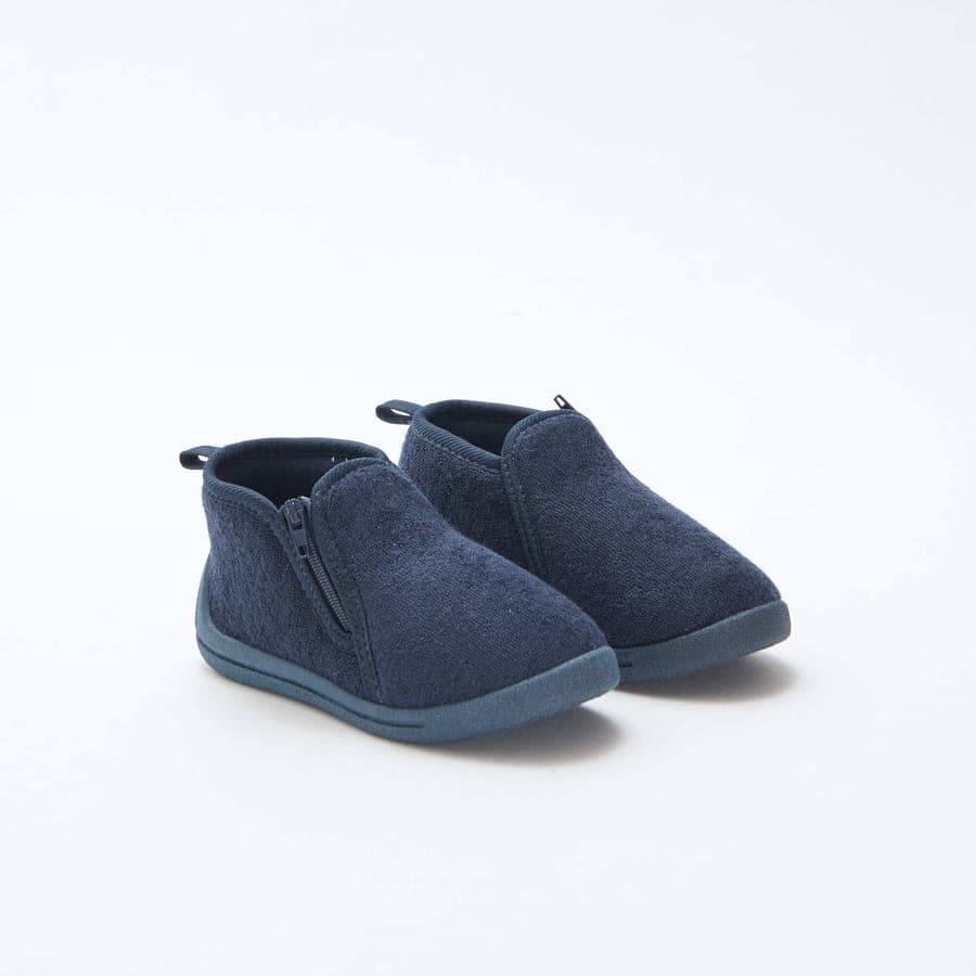 Chaussons boots bleu