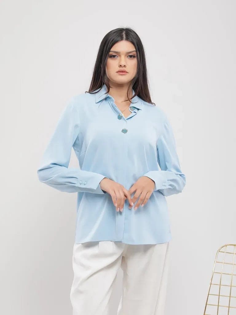 Chemise En Tissu Fluide