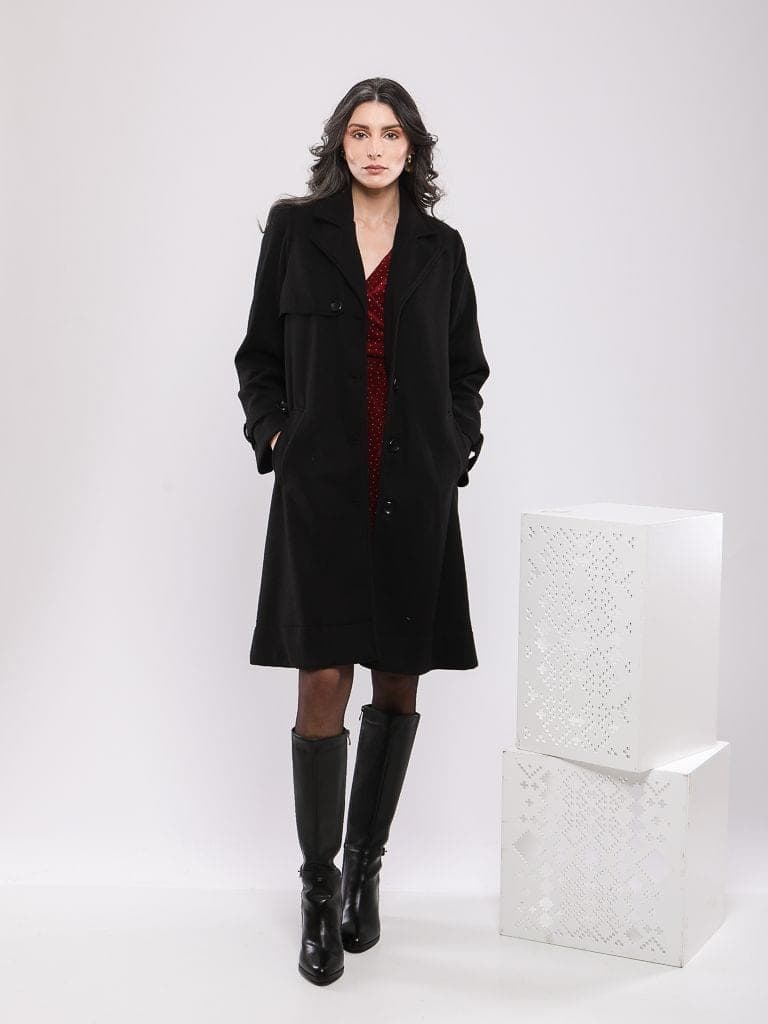 Manteau Long À Double Boutonnage