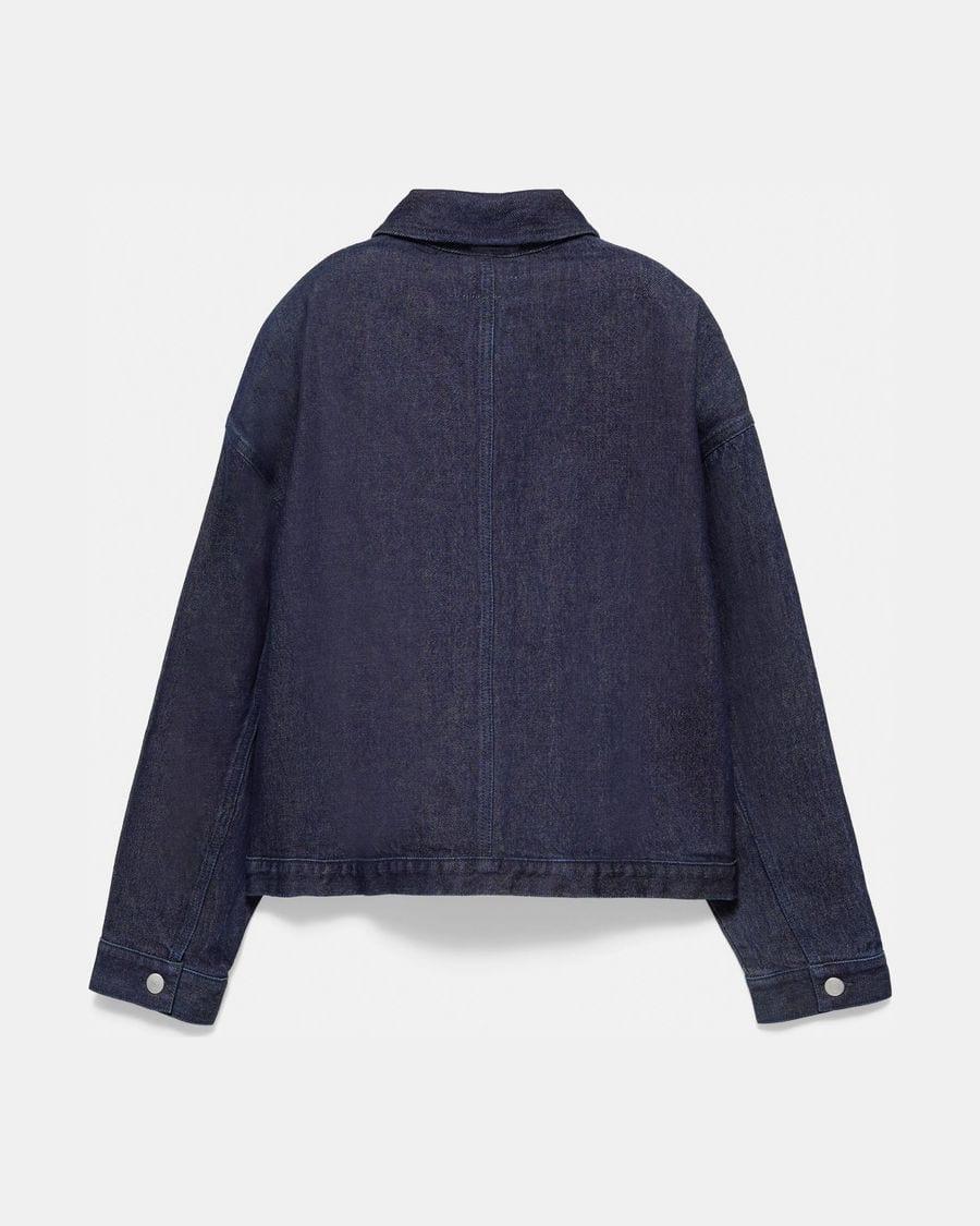 Surchemise en jean boxy – Bleu Marine