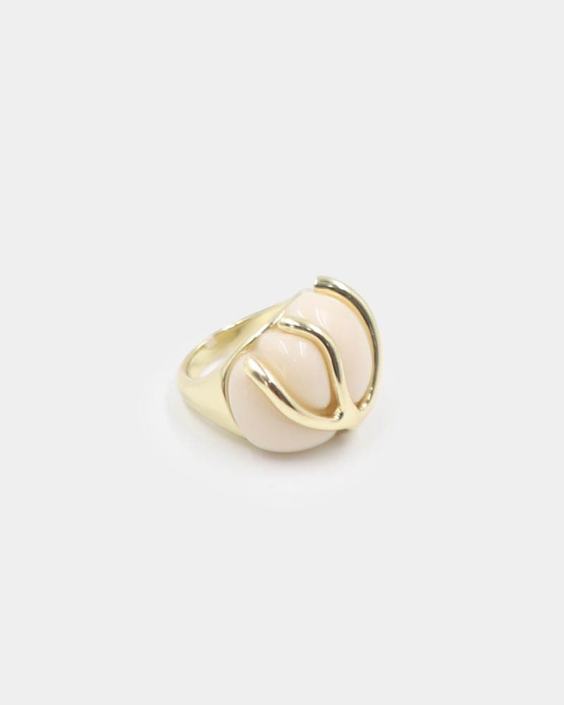Bague en Émail et Plaqué Or