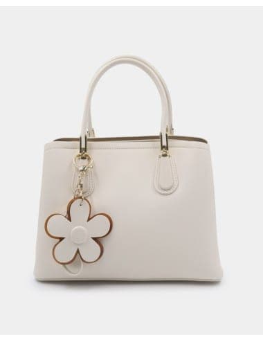 Sac à Main Moyen avec Charm Fleur