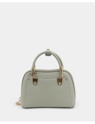 Sac à Main Moyen Dôme à Ferrures Dorées